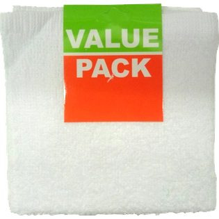 2 PC. Victoria Face Towel White