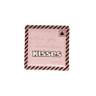 Marthon Kisses Square Dish Pink 5”