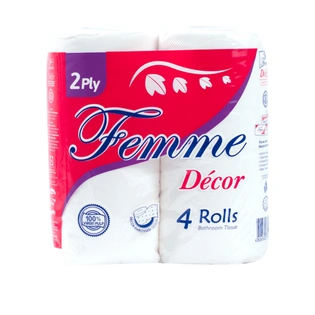 Femme Décor Bathroom Tissue Micro Embossed 2 Ply