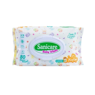 Sanicare Playtime Baby Wipes Crisp Cucumber Scent