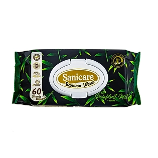 Sanicare Bamboo Natural Wipes Rainforest Mist Scent
