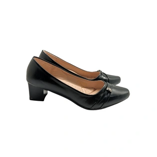 Nicely Ladies' Black Shoes with Heels 11SALE