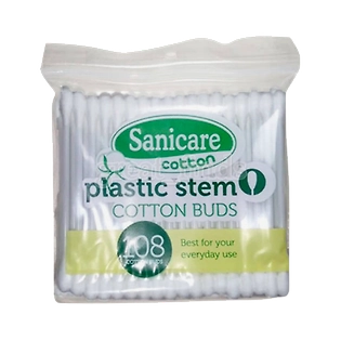 Sanicare Plastic Stem Cotton Buds