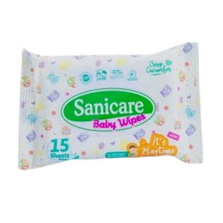 Sanicare Playtime Baby Wipes Crisp Cucumber Scent