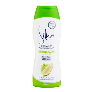 Silka Premium Whitening Lotion Green Papaya SPF30 with Olive Oil