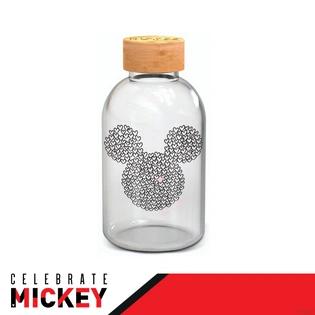 Disney Glass Bottle 620ml Mickey 00244