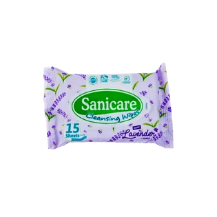 Sanicare Cleansing Wipes Lavender Scent