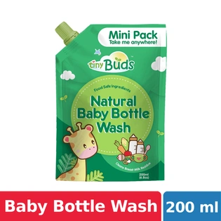 Tiny Buds Baby Bottle & Utensil Wash 1 Week Pack 200ml