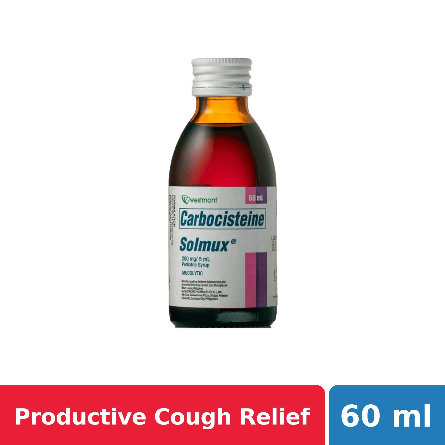 Solmux 200mg 60ml Pediatric Syrup - | NCCC Online Store