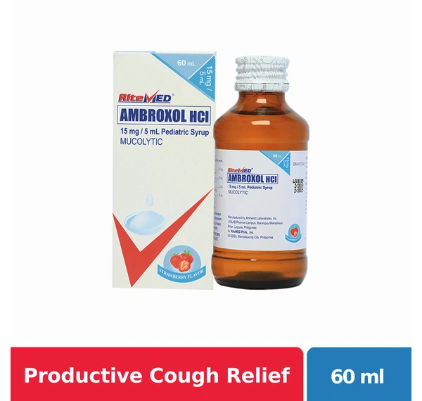 Ritemed Ambroxol Pediatric 15mg 60ml Syrup - | NCCC Online Store