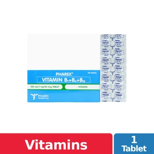 Pharex Vitamins B-Complex Tablet 100s