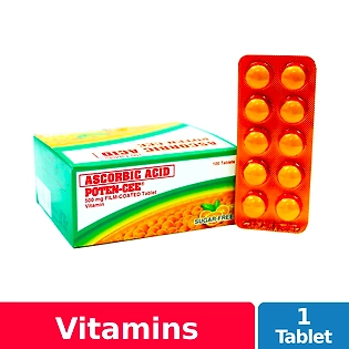 Poten-Cee Sugar Free 500mg Film Coated Tablet