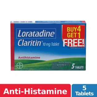 Claritin 10mg Tablet 4+1 Value Pack