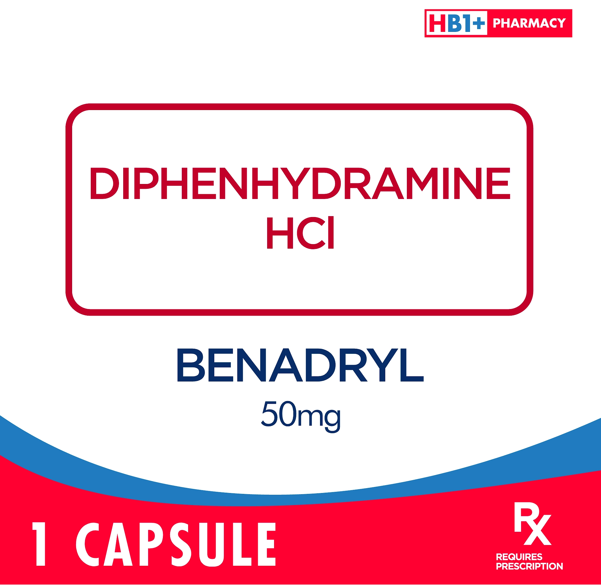 Benadryl 50mg Capsule - | NCCC Online Store