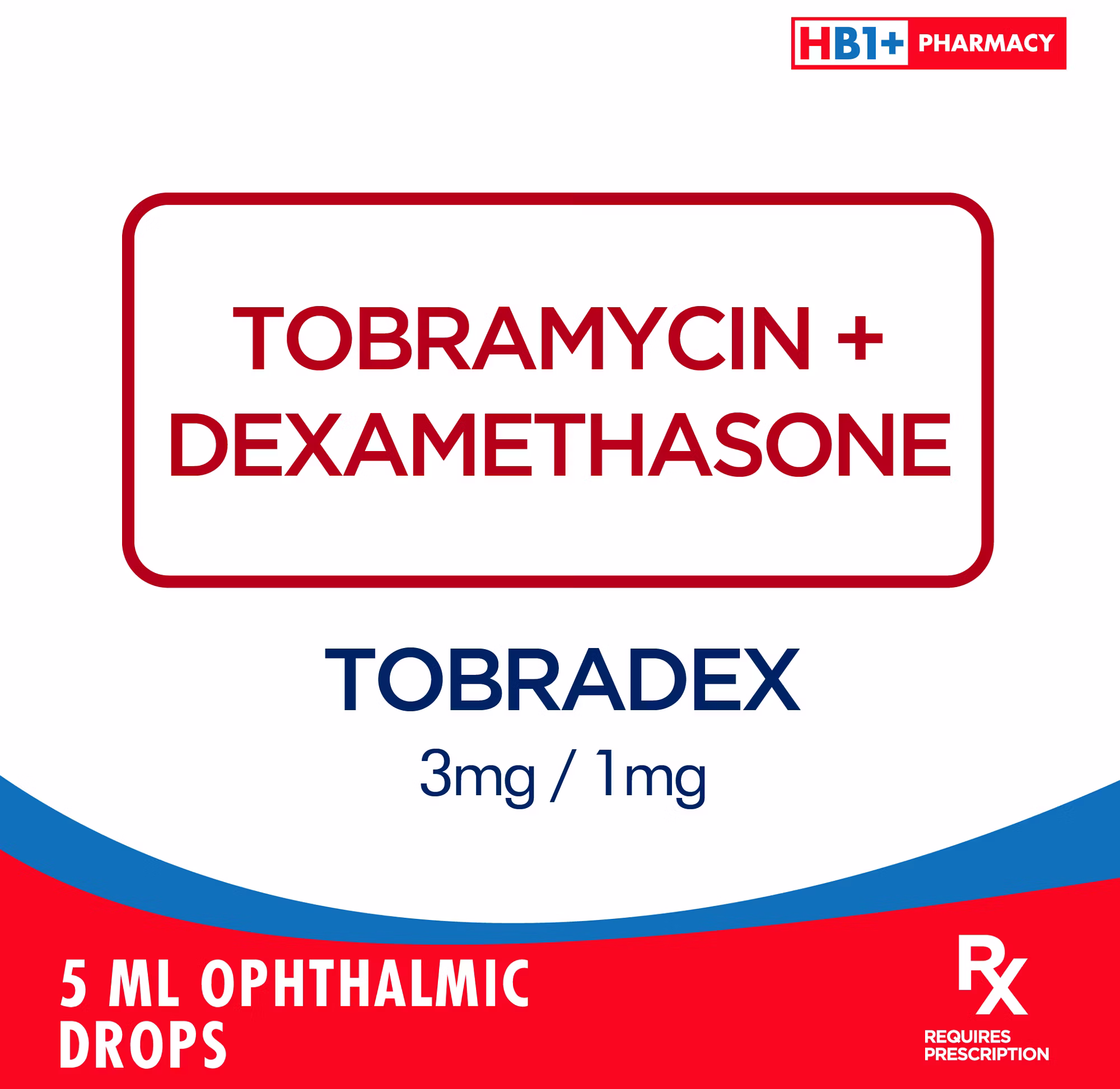 Tobradex 3mg / 1mg 5ml Ophthalmic Drops NCCC Online Store