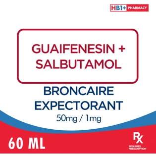 Broncaire Expectorant 50mg / 1mg 60ml