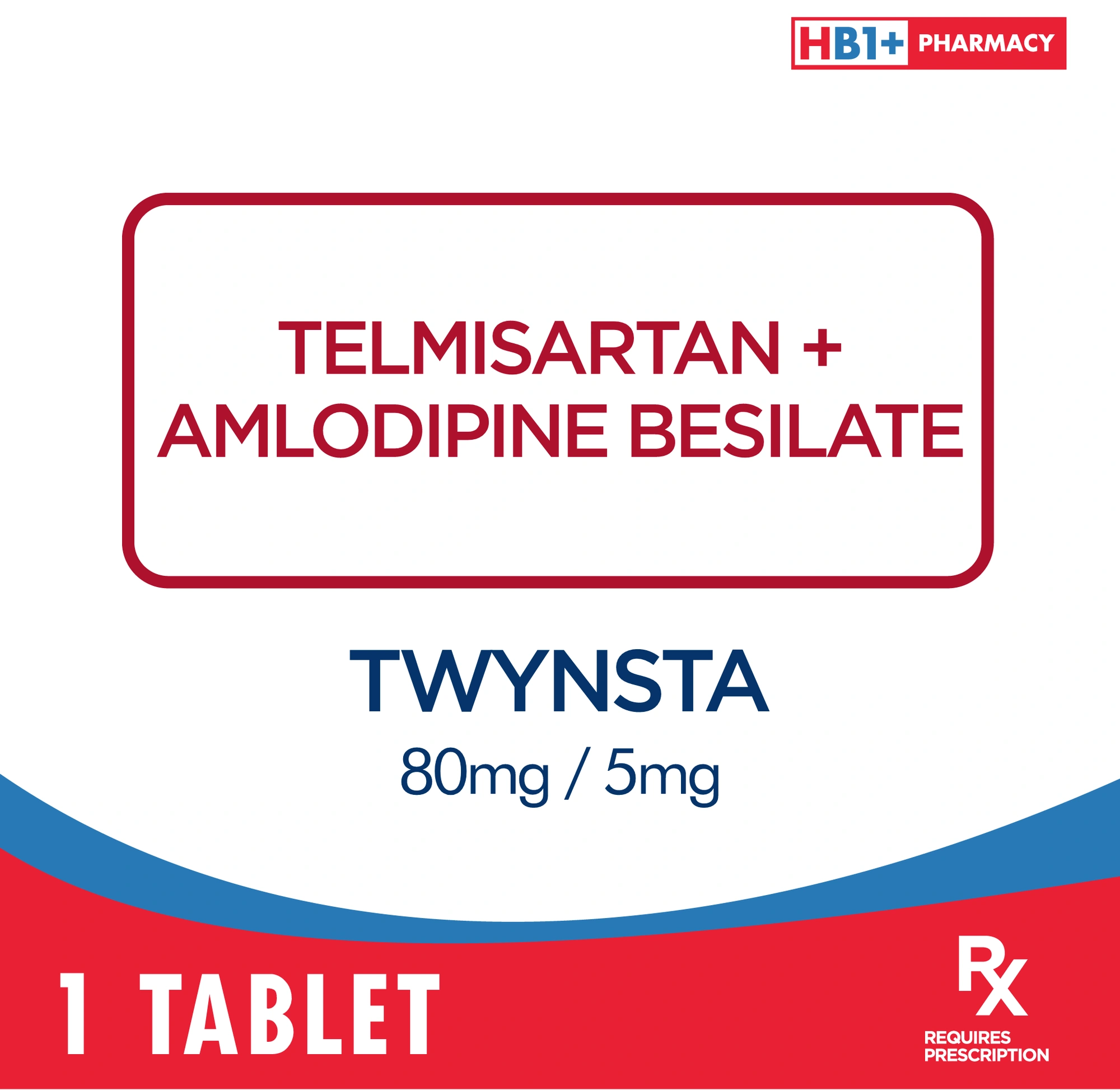 Twynsta 80mg / 5mg Tablet - | NCCC Online Store