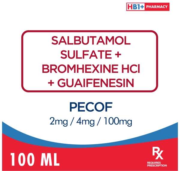 Pecof 2mg / 4mg / 100mg 100ml - | NCCC Online Store