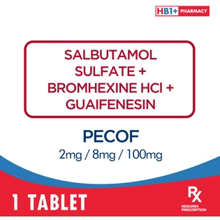 Pecof 2mg / 8mg / 100mg Tablet