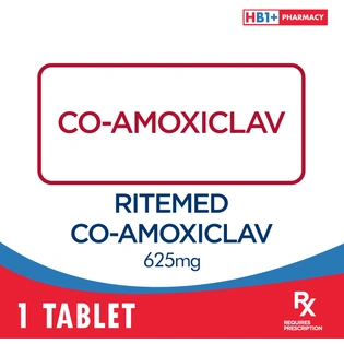 Ritemed Co-Amoxiclav 625mg Tablet