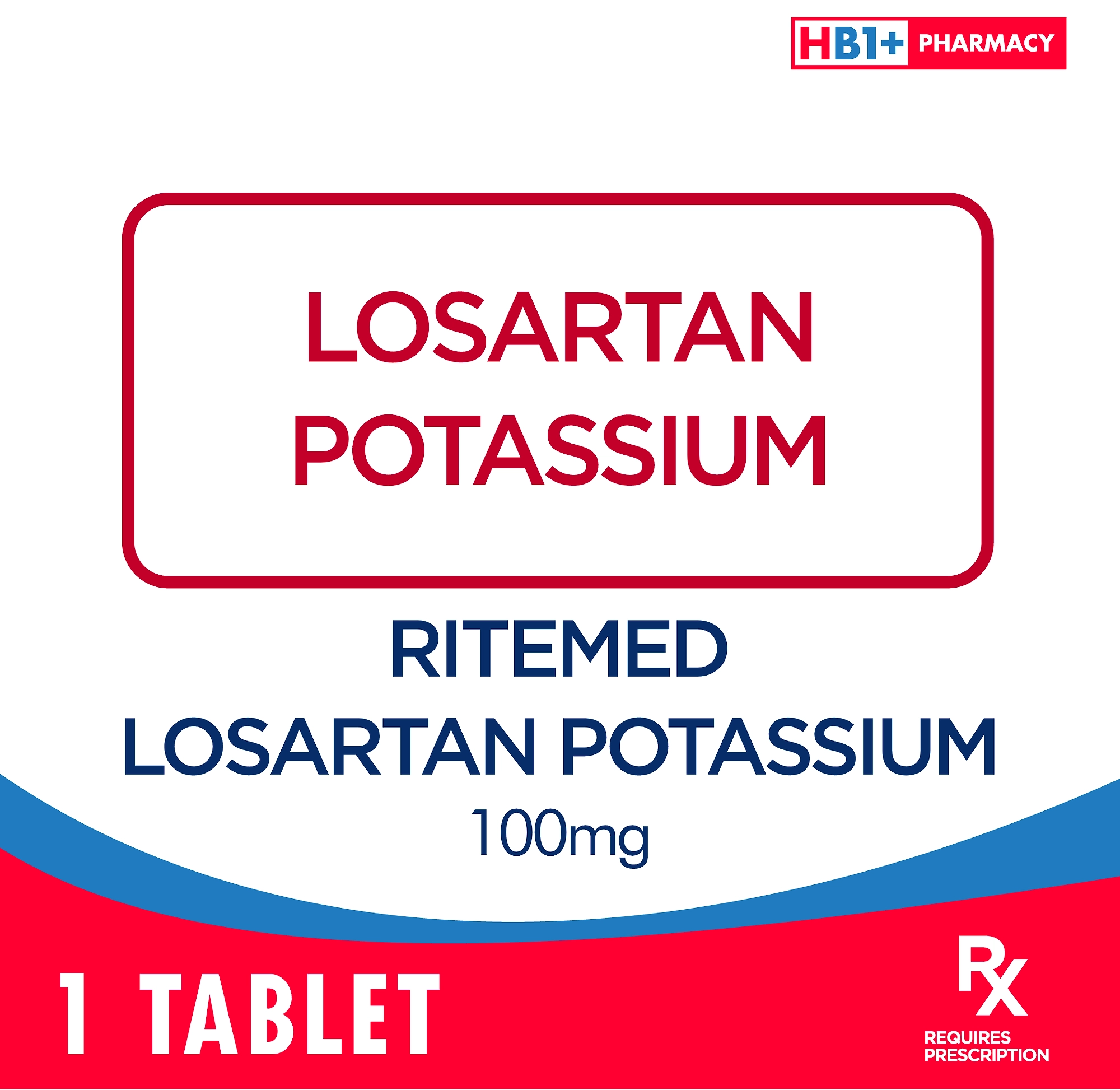 Ritemed Losartan Potassium 100mg Tablet - | NCCC Online Store