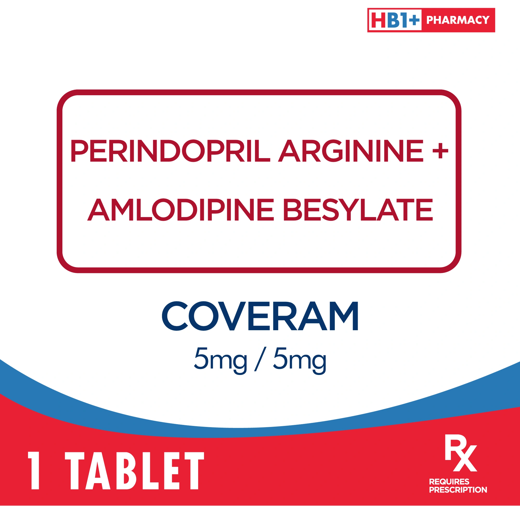 Coveram 5mg / 5mg Tablet - | NCCC Online Store