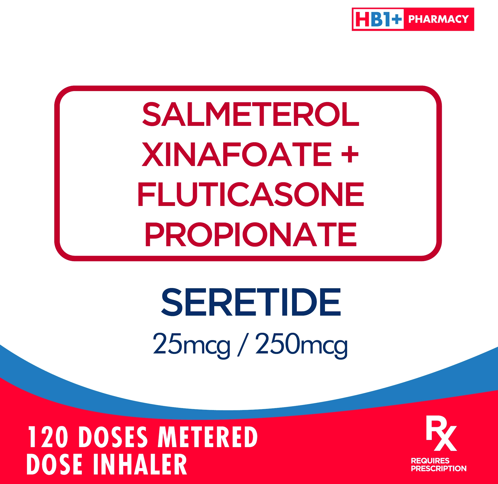 Seretide 25mcg / 250mcg 120 Doses Metered Dose Inhaler - | NCCC Online ...