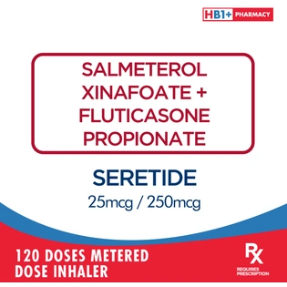 Seretide 25mcg / 250mcg 120 Doses Metered Dose Inhaler