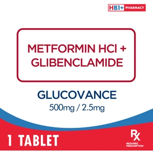 Glucovance 500mg / 2.5mg Tablet