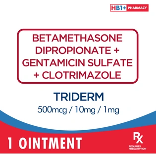 Triderm 500mcg / 10mg / 1mg Ointment