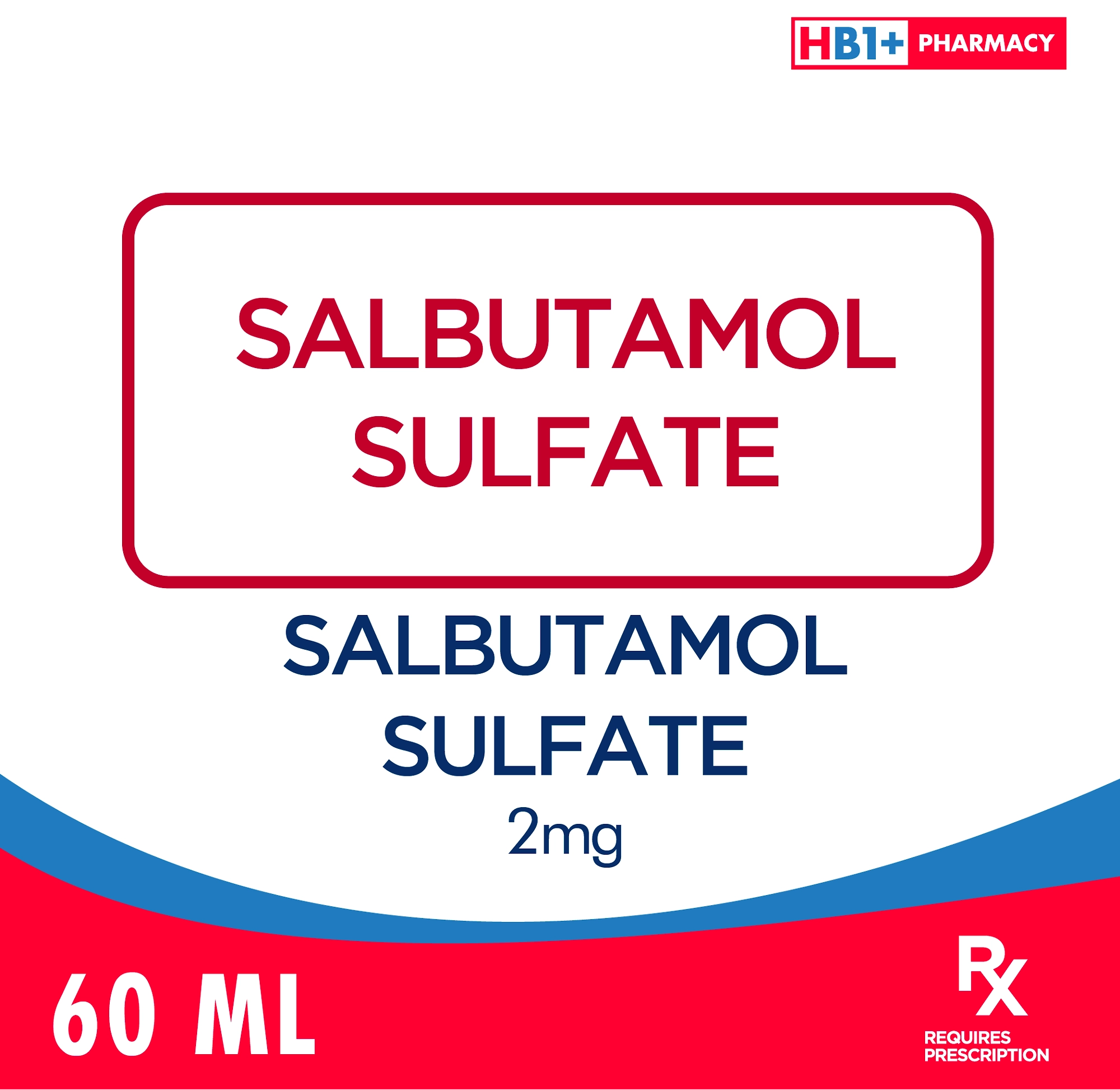 Salbutamol Sulfate 2mg 60ml - | NCCC Online Store