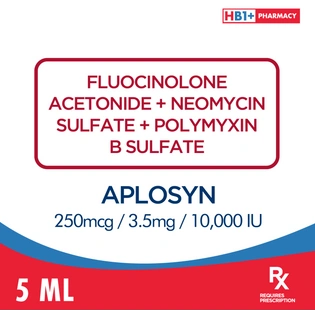 Aplosyn 250mcg / 3.5mg / 10,000 I.U. 5ml