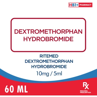 Ritemed Dextromethorphan Hydrobromide  10mg / 5ml 60ml