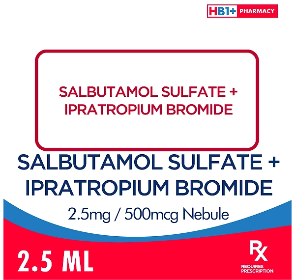 Salbutamol Sulfate + Ipratropium Bromide 2.5mg / 500mcg Nebule 2.5ml ...