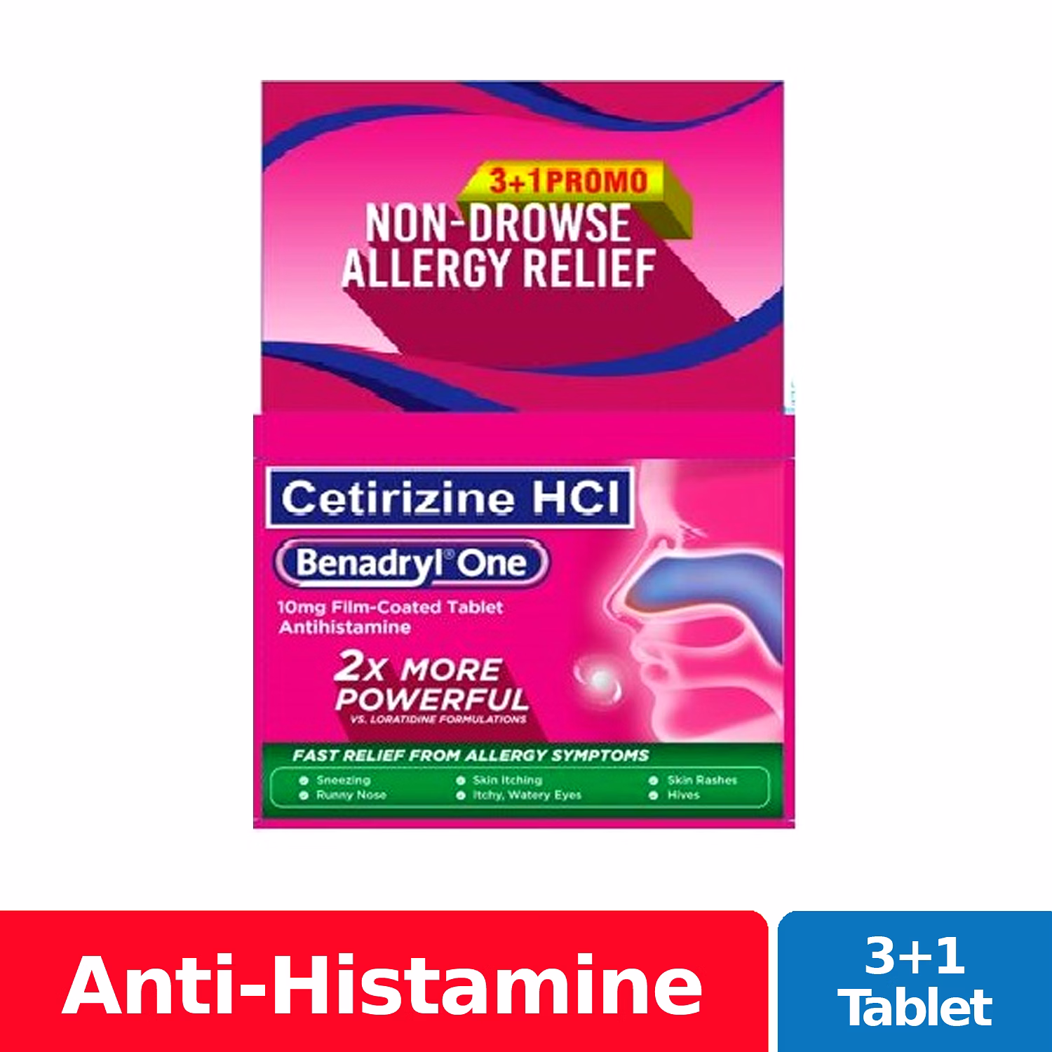 Buy 3+1 Benadryl One Tablet NCCC Online Store