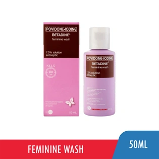 Betadine Feminine Wash 7.5% Antiseptic 50ml
