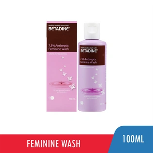 Betadine Feminine Wash 7.5% Antiseptic 100ml