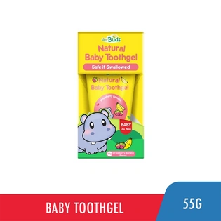 Tiny Buds Natural Baby Toothgel Stage 1 Strawberry Banana 55g