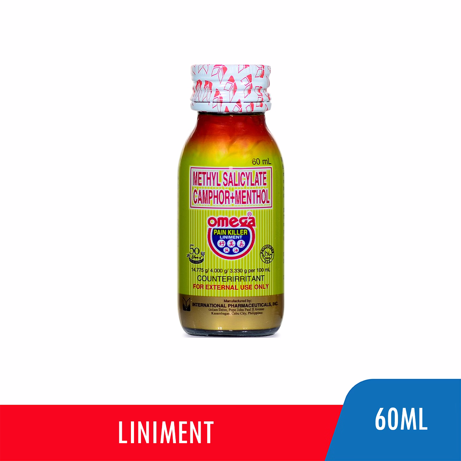 Omega Pain Killer Liniment 60ml NCCC Online Store