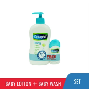 Buy 1 Cetaphil Baby Daily Lotion With Shea Butter 400ml Free Cetaphil Gentle Wash & Shamp00 50ml