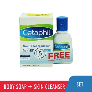 Buy 1 Cetaphil Bar Deep Cleansing 127g Free Cetaphil Gentle Skin Cleanser 60ml