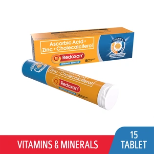 Redoxon Vitamina C Dietary Supplement Vitamin C Effervescent Tablets Orange  Flavor Strengthens The Immune System (box of 10 pills)