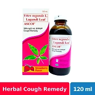 Ascof 300mg 120ml Strawberry Syrup