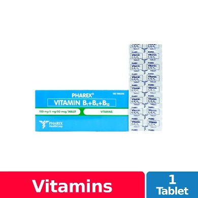 Pharex Vitamins B-Complex Tablet 100s-11090961
