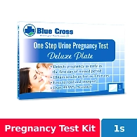 Blue Cross Pregnancy Test Deluxe Plate