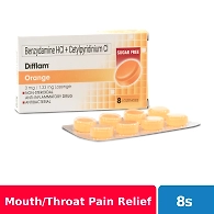 Difflam Orange Lozenge 8s