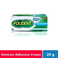 Polident Denture Adhesive Cream Flavour Free 60g