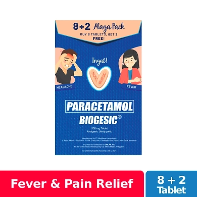 Buy 8+2 Biogesic 500mg Caplet-11553793