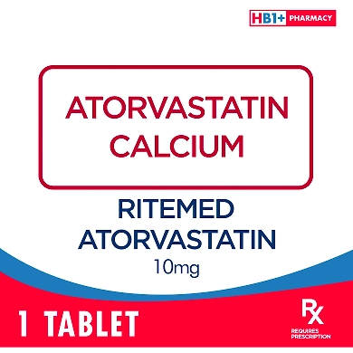 Ritemed Atorvastatin 10mg Tablet-11078429