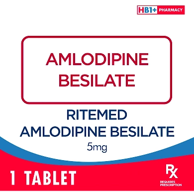 Ritemed Amlodipine Besilate 5mg Tablet-11091215